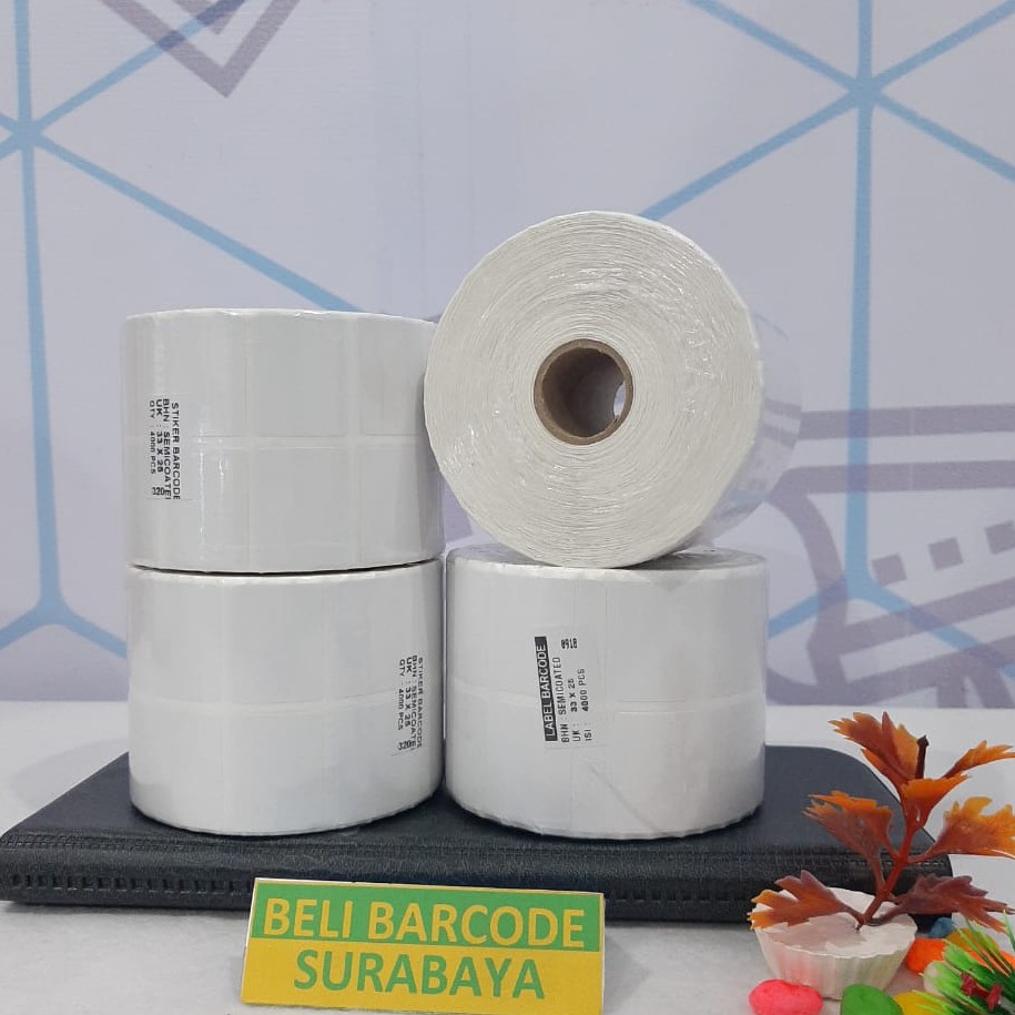 LABEL BARCODE SEMICOATED 33X25 - 33 X 25 2LINE @4000