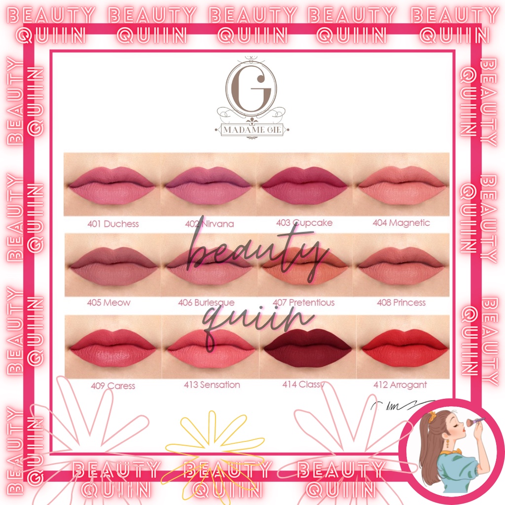 [ BEAUTY ] [BPOM] Madame Gie Magnifique Lip Liquide Matte Classic Series - Lip Cream / Madam Gie