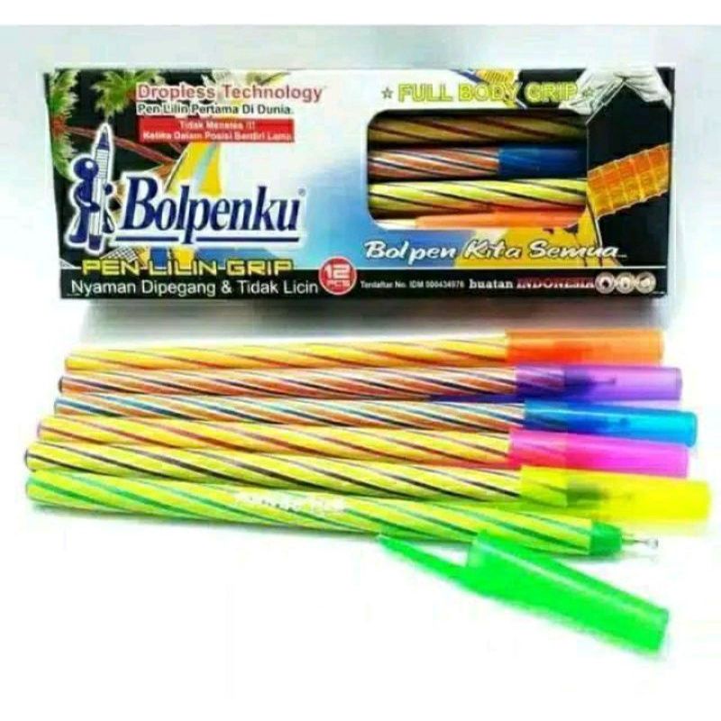 

SELUSIN ( 12 PCS ) Pulpen Lilin Bolpenku Bolpen Lilin Bolpenku