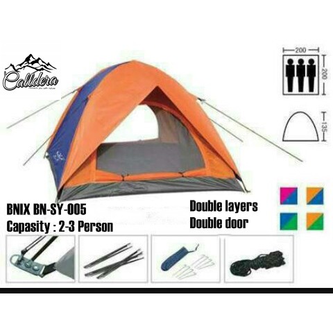 Tenda BNIX 005 tenda 4 orang double layer