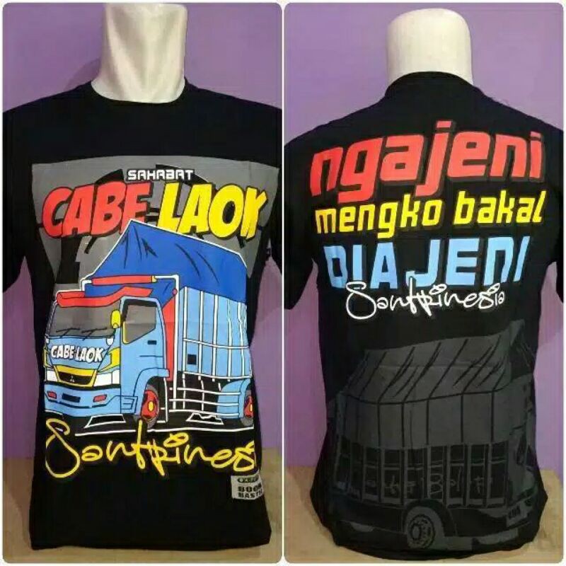 Kaos Driver Truck Kata Kata Cabe Laok Indonesia
