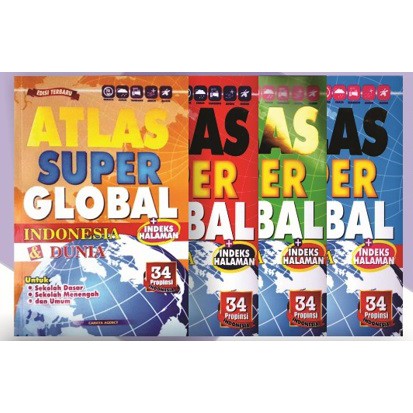 Atlas Super Global Indonesia Dan Dunia (Atlas Besar)