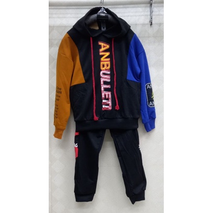 Set Sweater Hoodie Import Anak Laki-Laki Motif ANBULLET