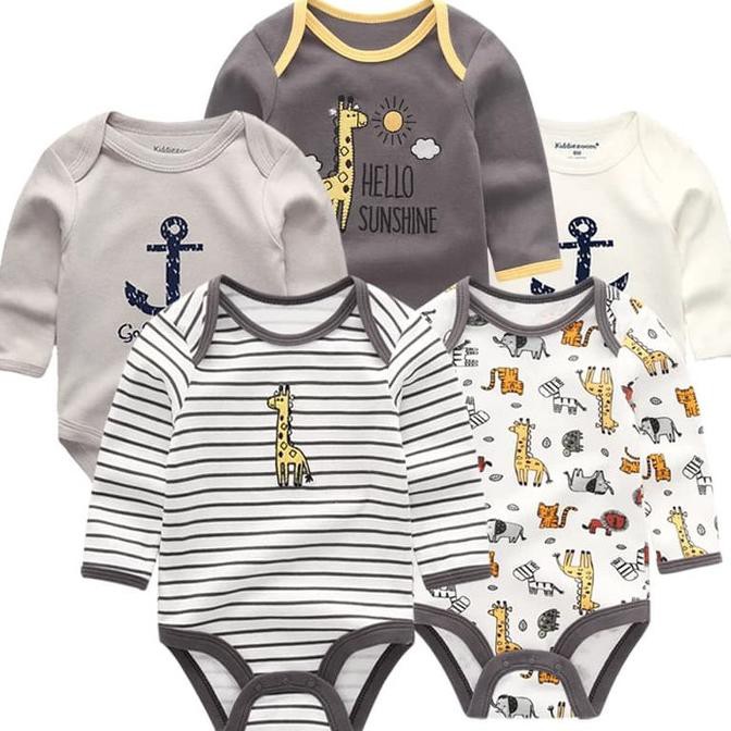 5 Pcs Baju Kodok Lengan Panjang Bayi Laki Laki Newborn 9 12 Bulan Alinylany123 Shopee Indonesia