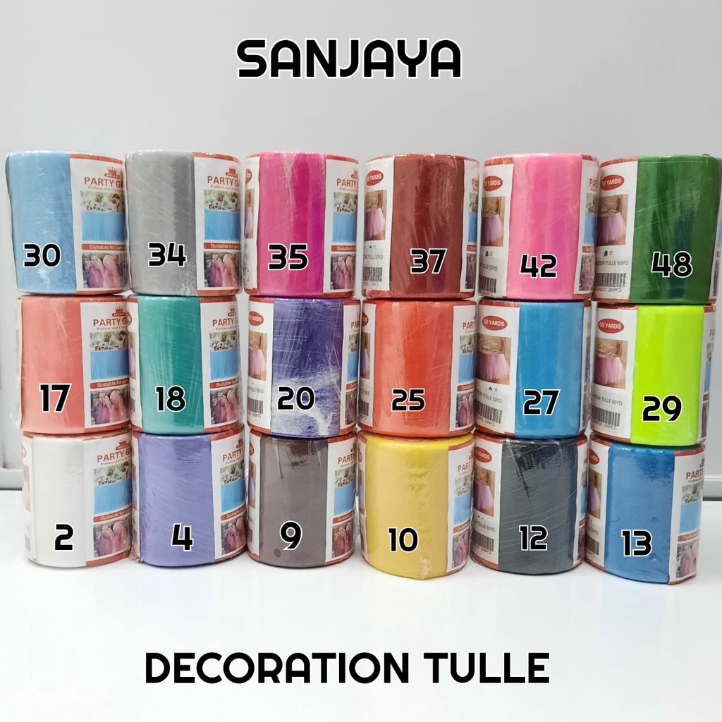 [1 Roll] Backdrop Tulle / Kain Tulle / Dekorasi Hiasan Pesta / Dekorasi Pernikahan / Decoration Tulle