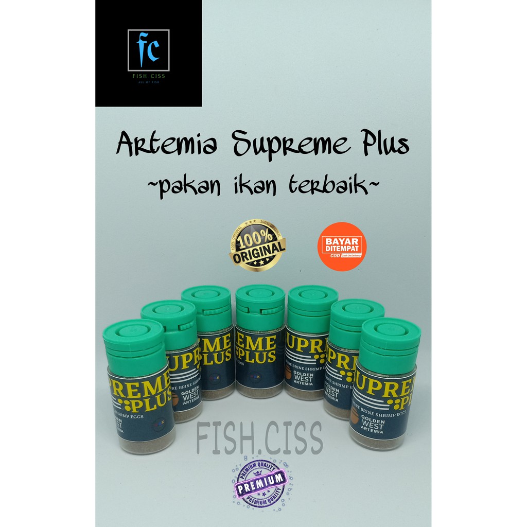 ARTEMIA SUPREME PLUS / ARTEMIA SUPREMEPLUS KULTUR / TELUR ARTEMIA TETAS 10 GR GRAM ORIGINAL