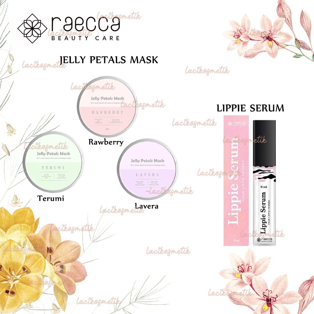 ✨LACIKOSME✨ RAECCA LIPPIE SERUM/RAECCA JELLY PETALS MASK JELLY MASK