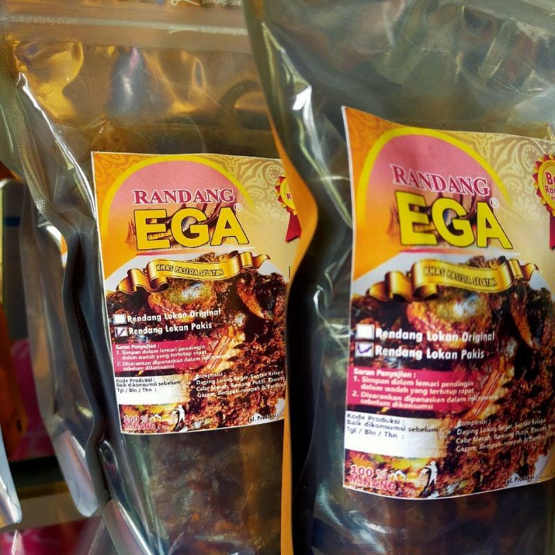 Jual Rendang Lokan Pakis Khas Ega 500gr Indonesiashopee Indonesia 