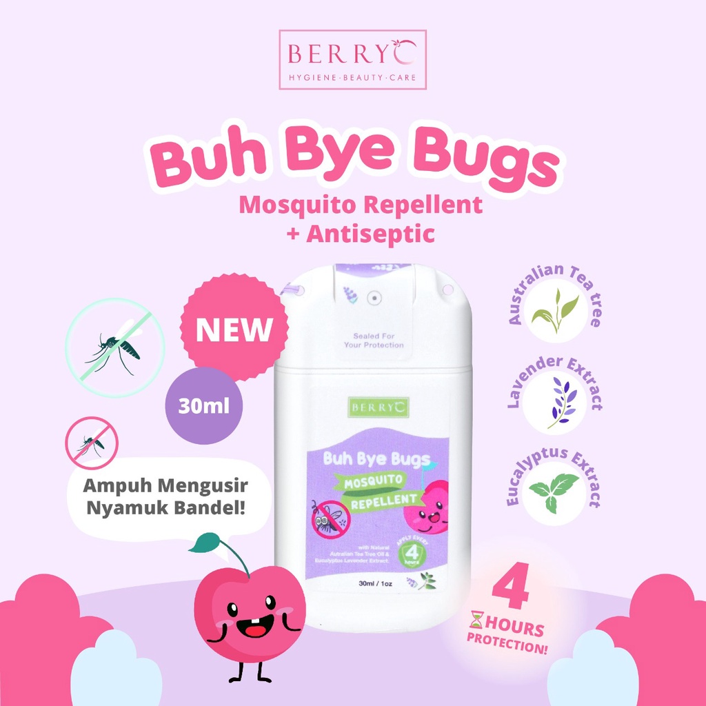 BerryC Berry C Buh Bye Bugs Mosquito Repellent 30ml / Spray Anti Nyamuk