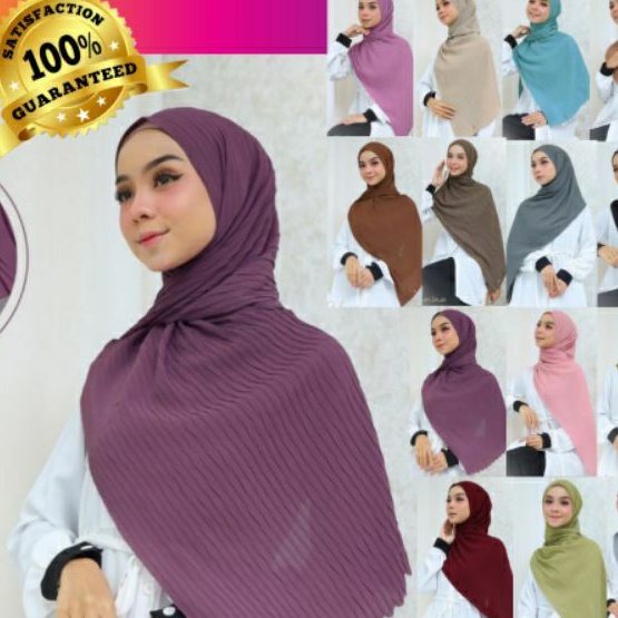 PASHMINA PLISKET PREMIUM / HIJAB NIBRAS / NIBRAS HIJAB / KERUDUNG JILBAB / PASHMINA CERUTY BABYDOLL 