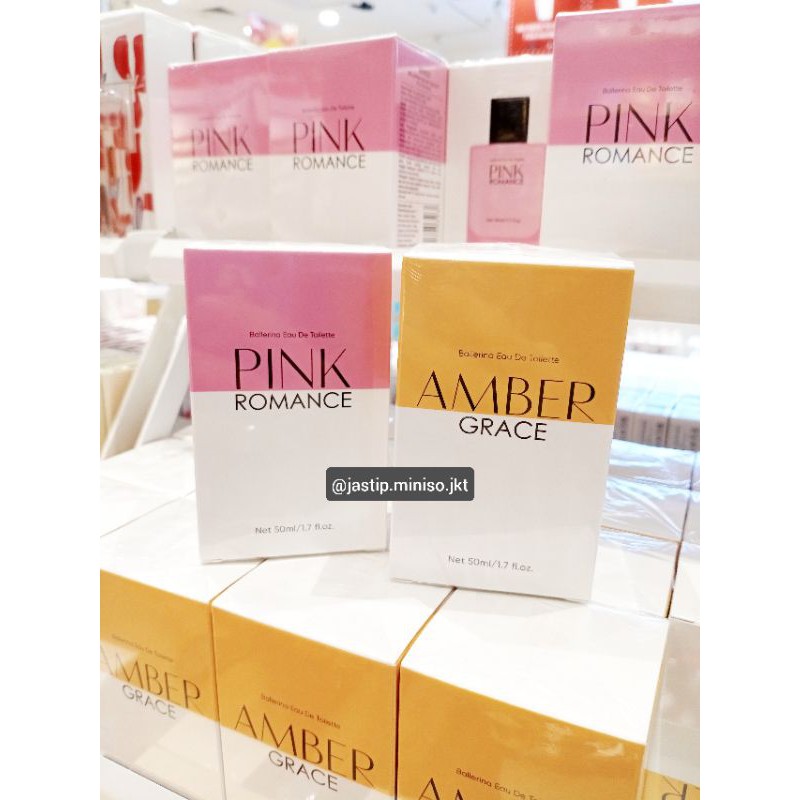 MINISO 🆕 PARFUM BALLERINA PINK ROMANCE / AMBER GRACE 50ml