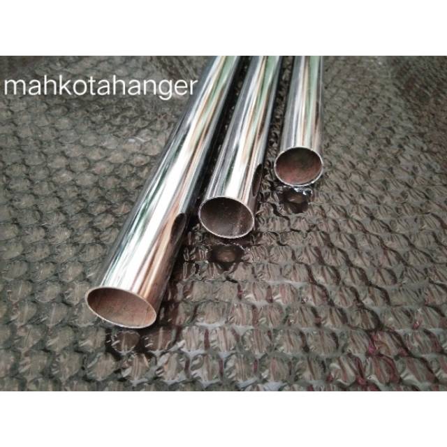 Pipa Bulat Besi Chrome 100cm (1meter)