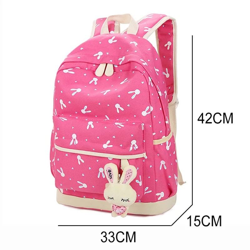 Tas Anak Rabbit 4in1 Free tempat pensil/Tas Anak Sekolah TK SD/Tas Ransel/Tas Punggung Anak