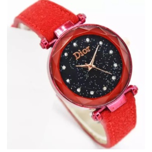 Jam Tangan Wanita Permata Mata Kecil Strap Kulit