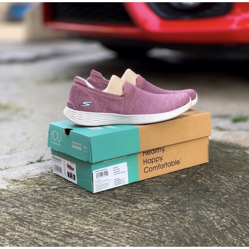 Sepatu SKECHERS YOU DEFINE-COMPOSE BURGUNDY 15834 (WOMEN)