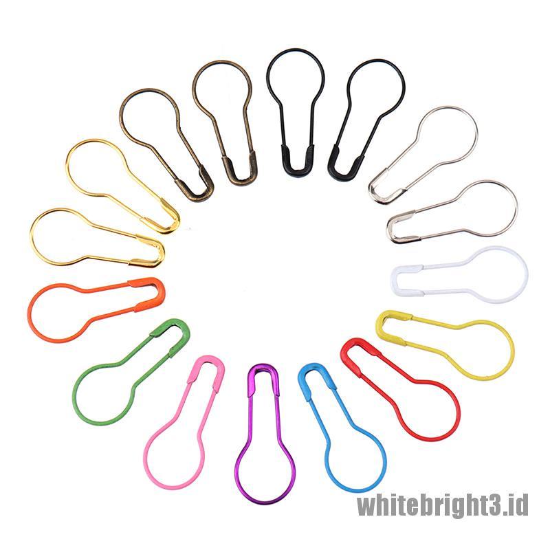 ❤White3 Warna Putih❤ 100pcs Jarum Klip Untuk Merajut Pakaian