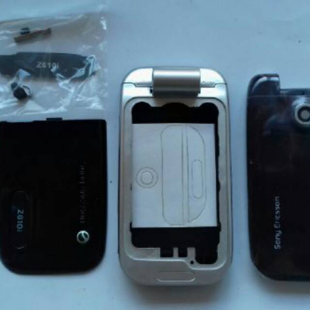 Casing sony ericsson z610 z610i hitam fullset tanpa keypad