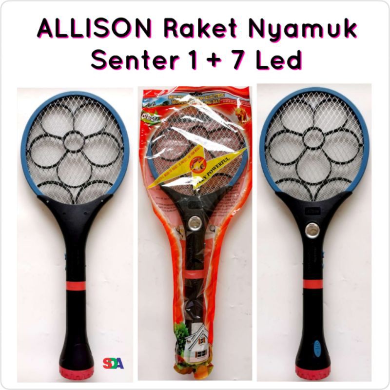 Allison Raket Nyamuk Charge 1+7LED 228