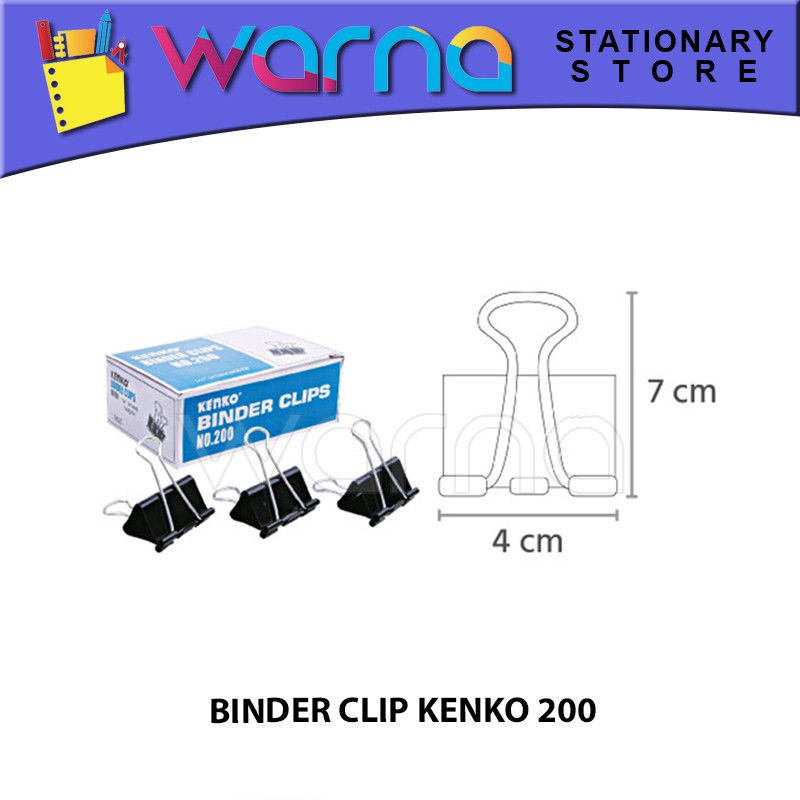 

BINDER CLIP /KLIP HITAM/PENJEPIT KERTAS VTEC 200
