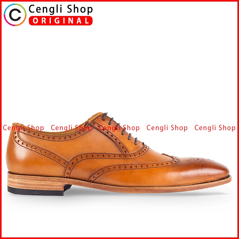 SEPATU FORMAL PRIA MARIO MINARDI ORIGINAL PANTOFEL KULIT COKLAT MM05