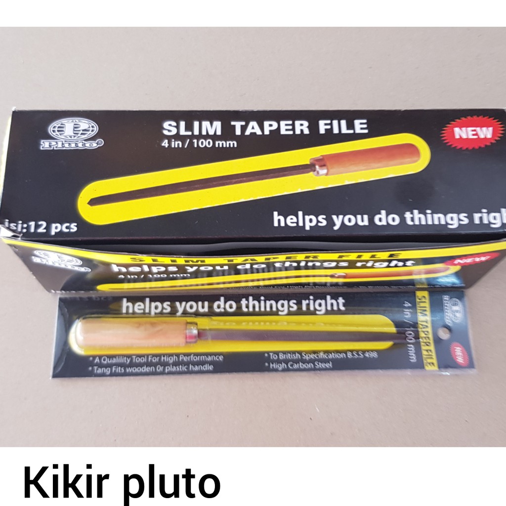 

(I) Kikir Pluto/ Slim Taper File 4 in/ 100 mm