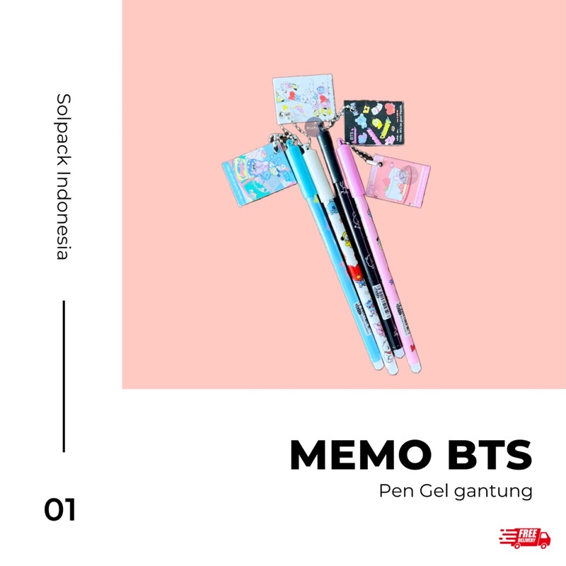 

Pulpen Gel GTG BTS Memo