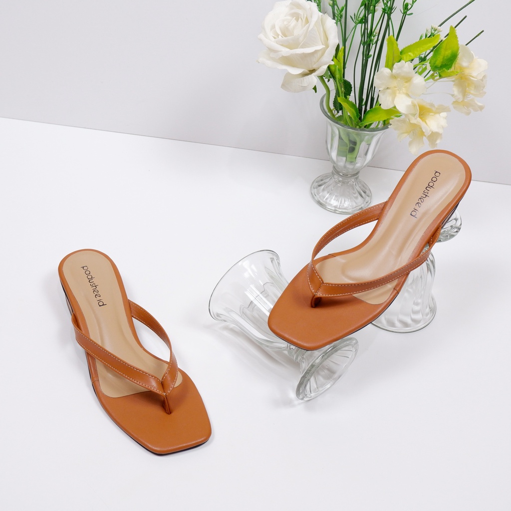 Padushee.id - sandal wanita || SOFIA || heels 3 cm / hak tahu wanita