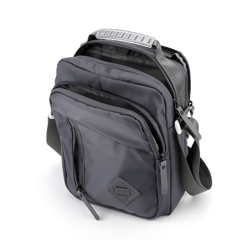 Tas Selempang Pria HAOSHUAI 6113 Sling Bag Pria Anti Air Bahan Dolby Lotto Coated