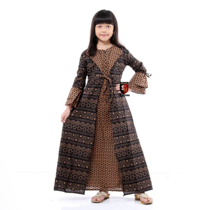 BISA PISAH MAURA COUPLE ORI NDORO JOWI BATIK COUPLE KELUARGA GAMIS JAZZ SARIMBIT MOTIF SEMUT-3