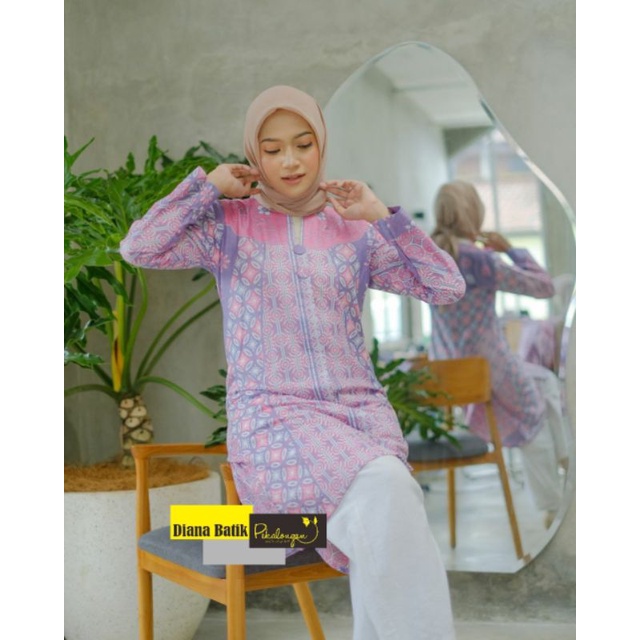 TERBARU Tunik Batik Soft Atasan Kerja Batik Modern Katun Halus M L XL XXL Jumbo