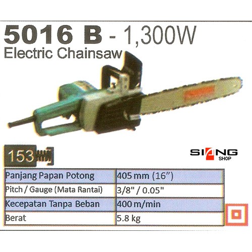 Makita 5016 B / 5016B Chain Saw Listrik