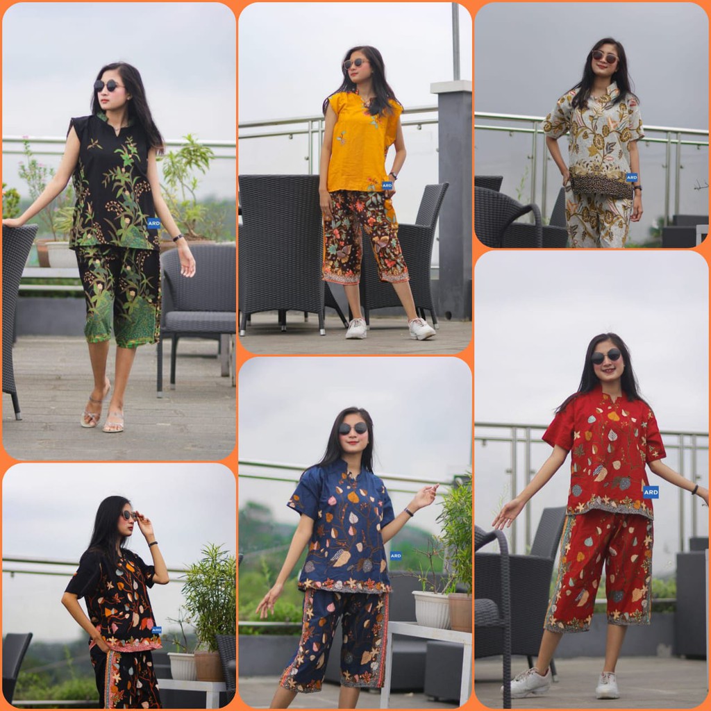 Setelan batik unggul jaya / setelan kulot / setelan baju santai / setelan baju tidur / setelan batik