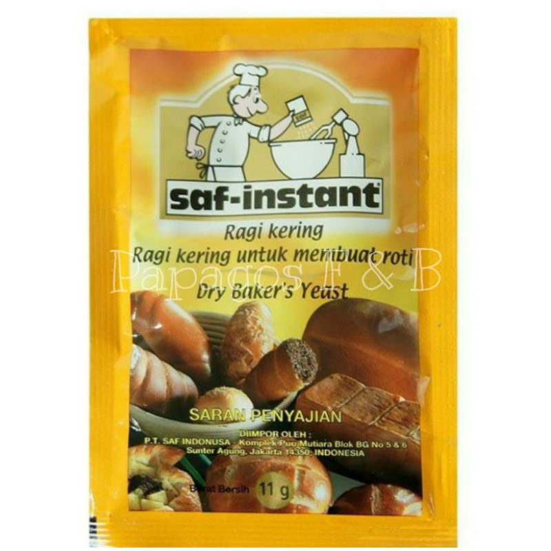 

[MAREM] RAGI SAF INSTANT YEAST / PENGEMBANG ADONAN ROTI SACHET 11 GR / GRAM