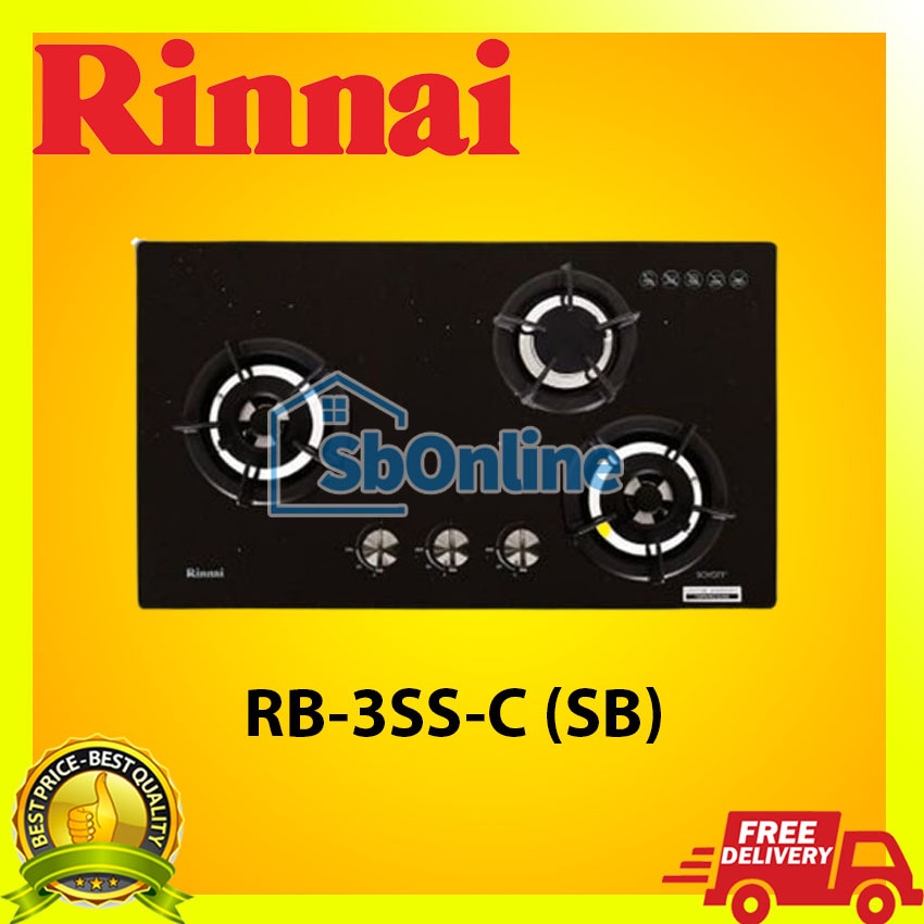 RINNAI Kompor Tanam Gas 3 Tungku - RB 3SS C (SB)