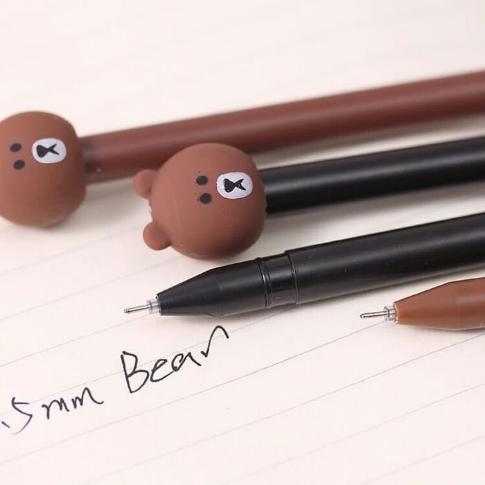 

TERMURAH Pulpen Gel / Pen Gel Brown Imut LINE
