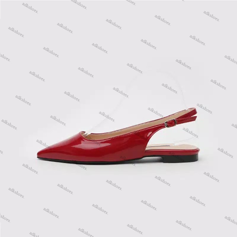 Flat Shoes Tali Glossy Gesper Adkshoes