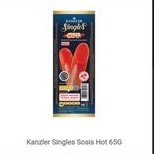 

Kanzler Singles Hot 65gr / Kanzler sosis sapi dan ayam