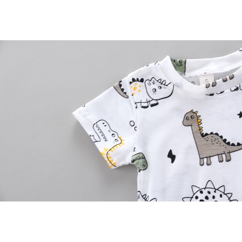 Setelan Anak Laki - Laki Motif Dino | Setelan Motif Dino