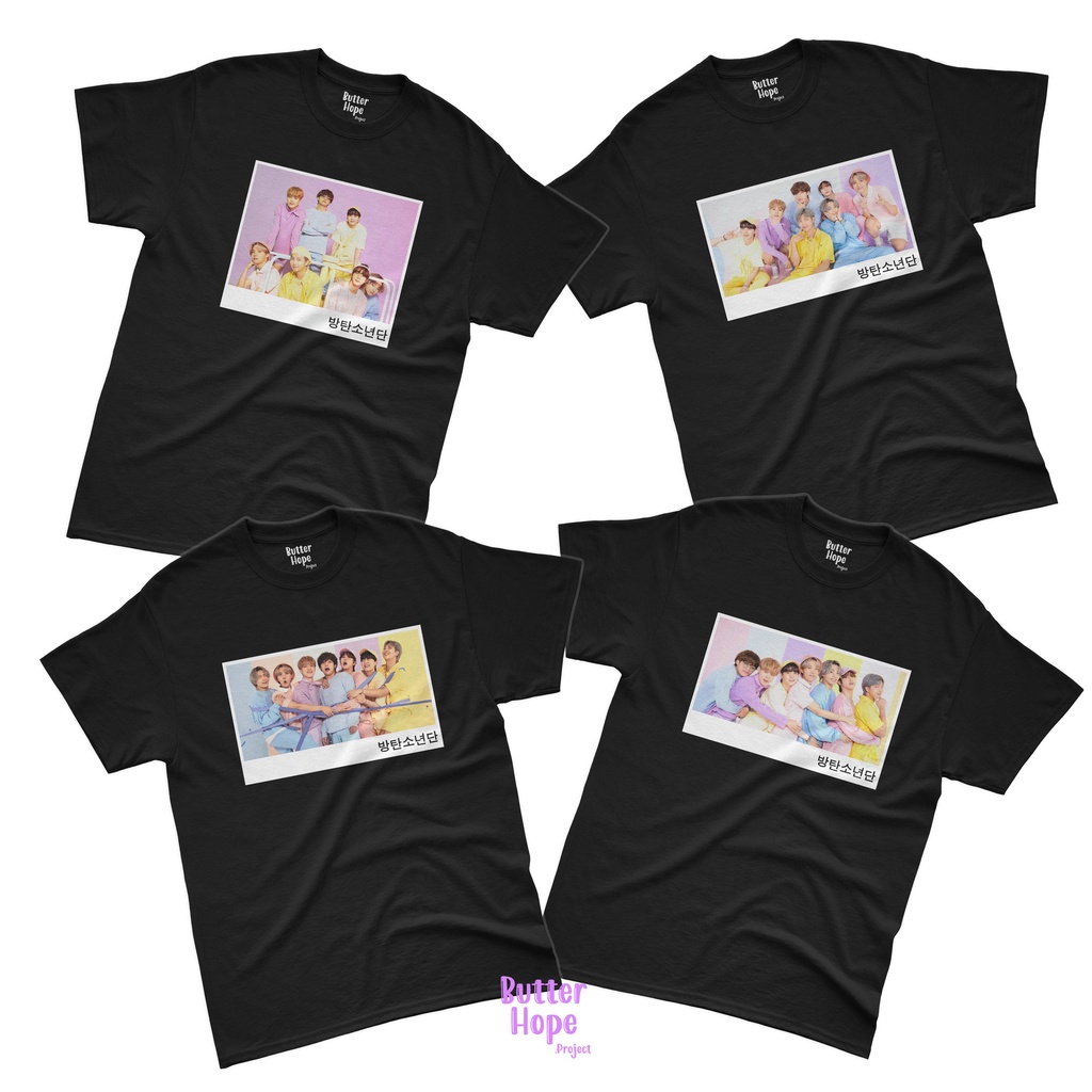 Kaos BTS Butter BTS ARMY Tshirt Korea Style Butter Hope Project Lengan Pendek Lengan Panjang