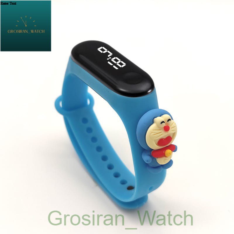 Jam Tangan Wanita/Pria/Anak-Anak Miband Led Karet Karakter Boneka [G_W]