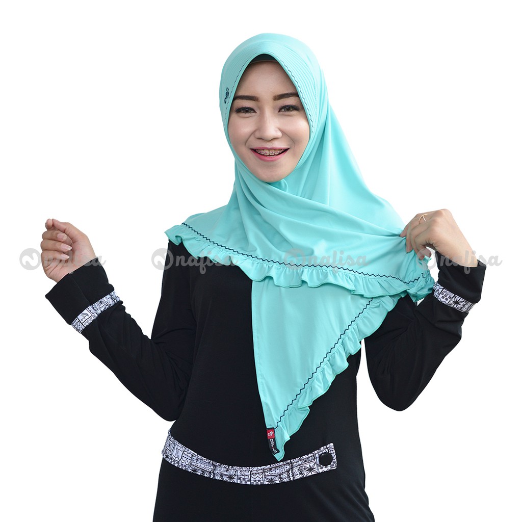 Jilbab Nafisa ELISKA/Hijab instan/Kerudung murah/Berkualitas