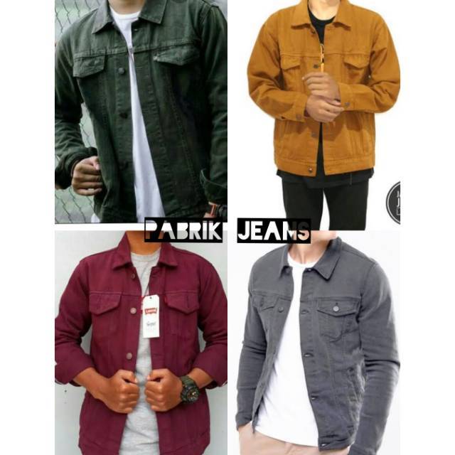 JAKET JEANS PRIA  M,L,XL GROSIR