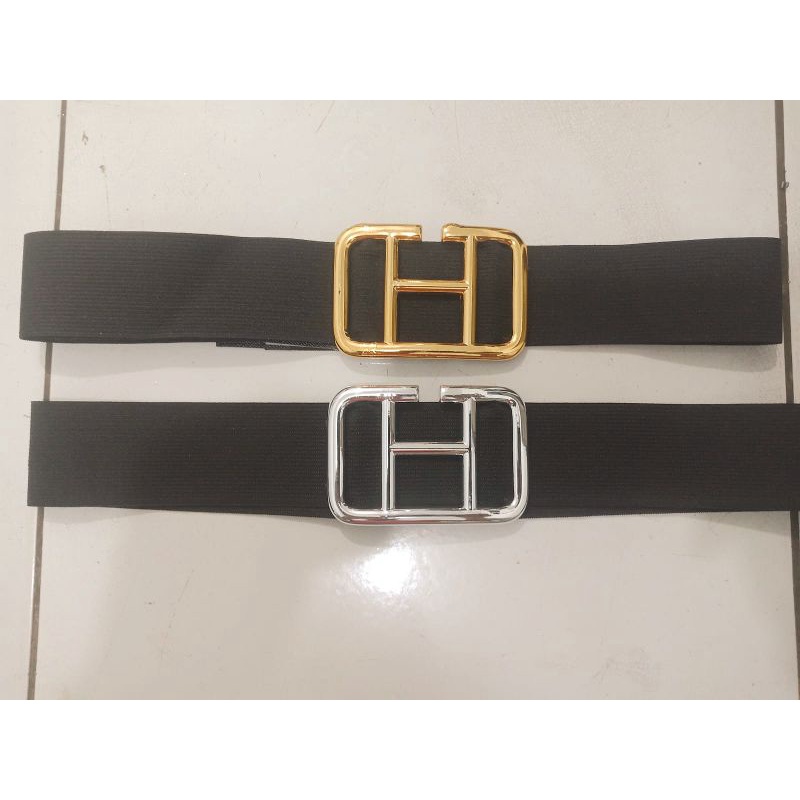 [BISA COD] Ikat Pinggang Karet Elastis Wanita Belt V Tali Pinggang Wanita Belt H Kekinian Terbaru Karet Melar Fashion Wanita