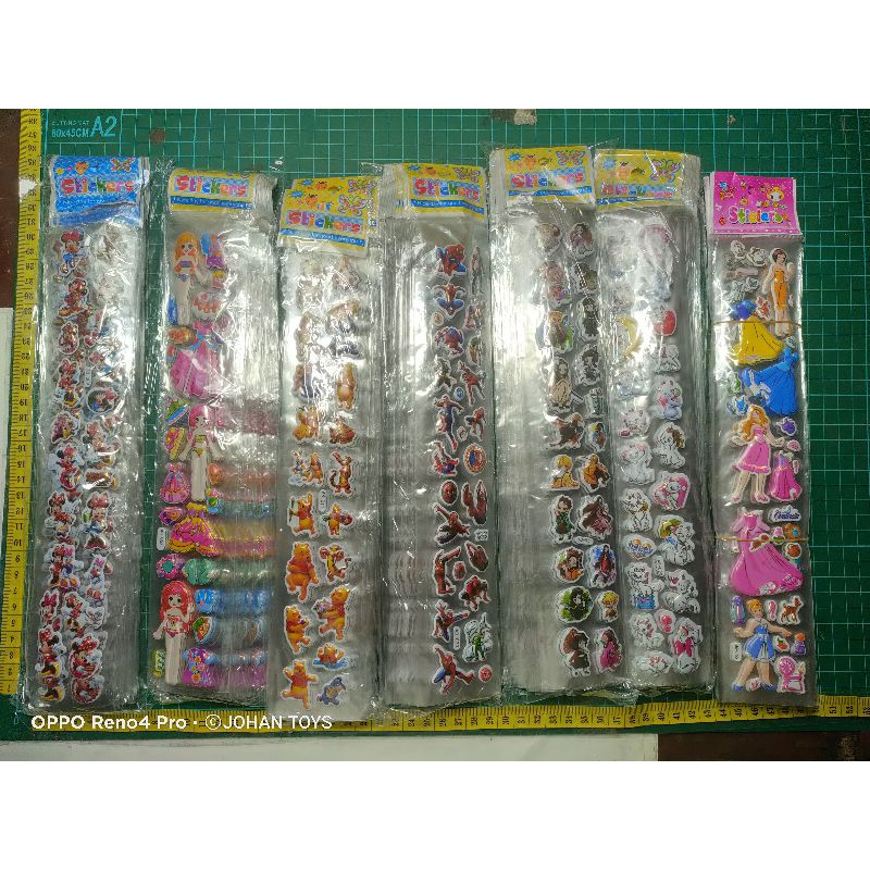 Stiker Panjang 30 Cm isi 20 Pcs Grosir FFO