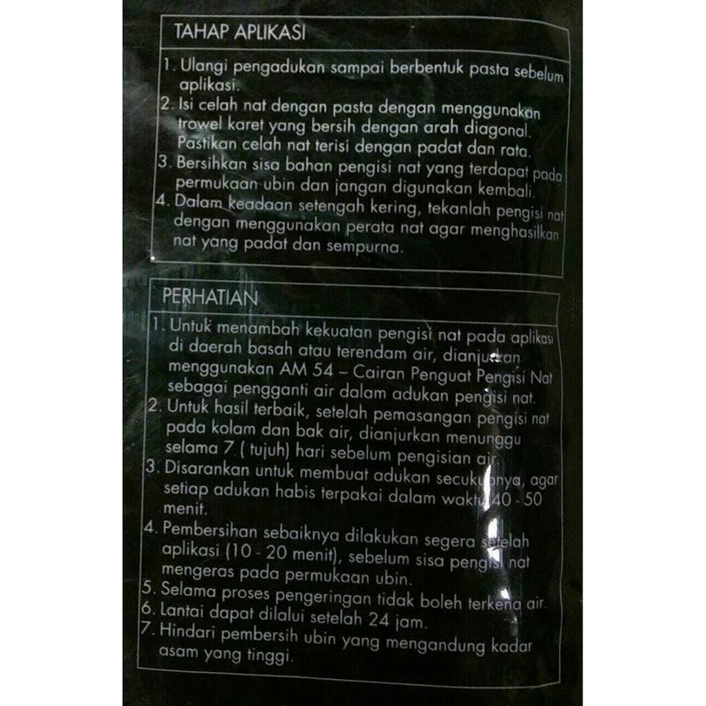 Baru Am 53 Abu Abu Tile Grout / Semen Keramik Pengisi Nat Grey Soka Am53 Ayo Order