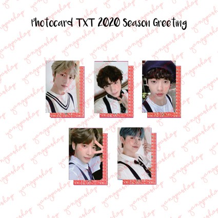 

[READY / SET] 2020 SEASON GREETING TXTT PHOTOCARD FAN MADE UNOFFICIAL SG YANGPASHOP BEOMGYU SOOBIN YEONJUN