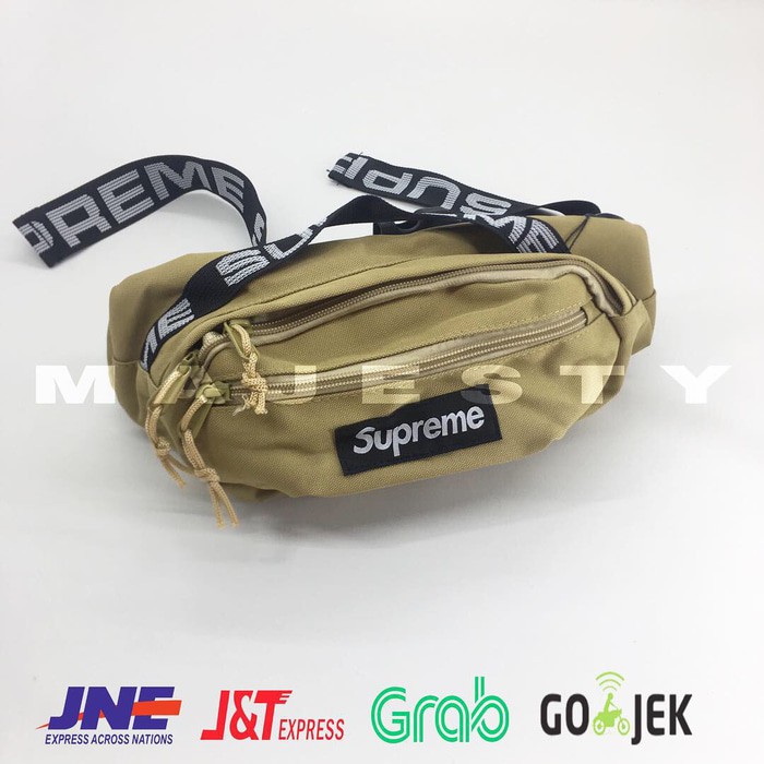 TAS SELEMPANG SUPREME SS18 / WAISTBAG SUPREME / SLINGBAG PRIA - CREAM