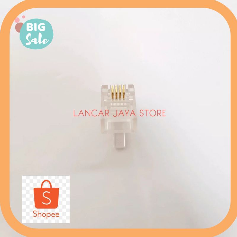

Termurah konektor kabel telepon Rumah Rj- 11 1buah Kekinian