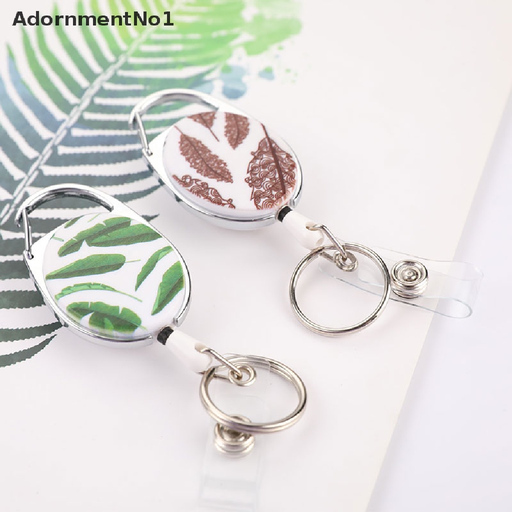 (AdornmentNo1) 2021 Klip Holder Kartu ID / Nama Retractable Untuk Kantor