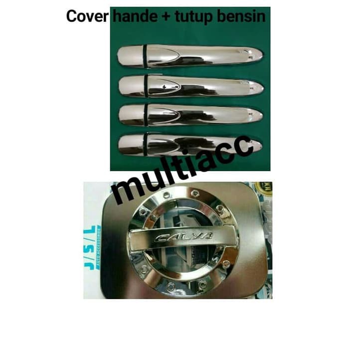 Paket Cover Handle + Tank Cover / Tutup Tangki Chrome Toyota Calya